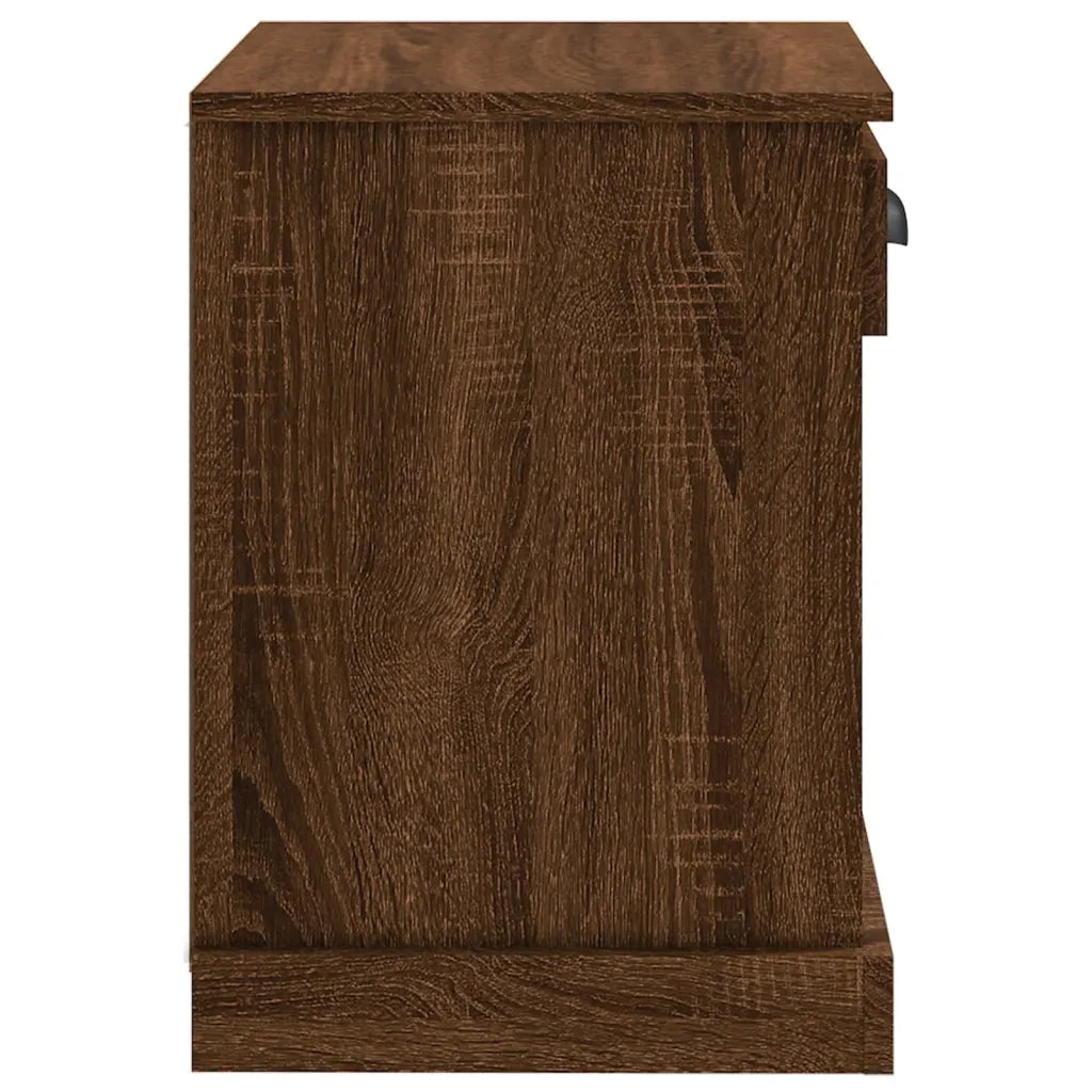 Comodini 2 pz-Set di 2 Tavolino da notte Rovere Marrone 43x36x50 cm
