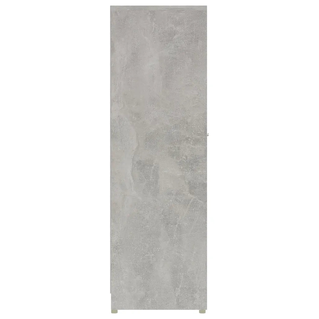 Mobile da Bagno Grigio Cemento 30x30x95 cm in Legno Multistrato 802592