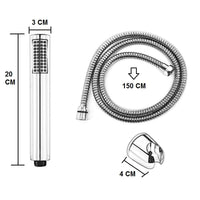 Kit doccetta minimalista con flessibile, set completo con flessibile 150 cm