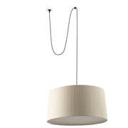 SAMBA 700 Lampada sospensione nera/beige con spina