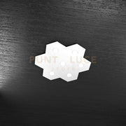 HEXAGON APPLIQUE-PLAFONIERA 7 LUCI BIANCO 1142-7L-BI