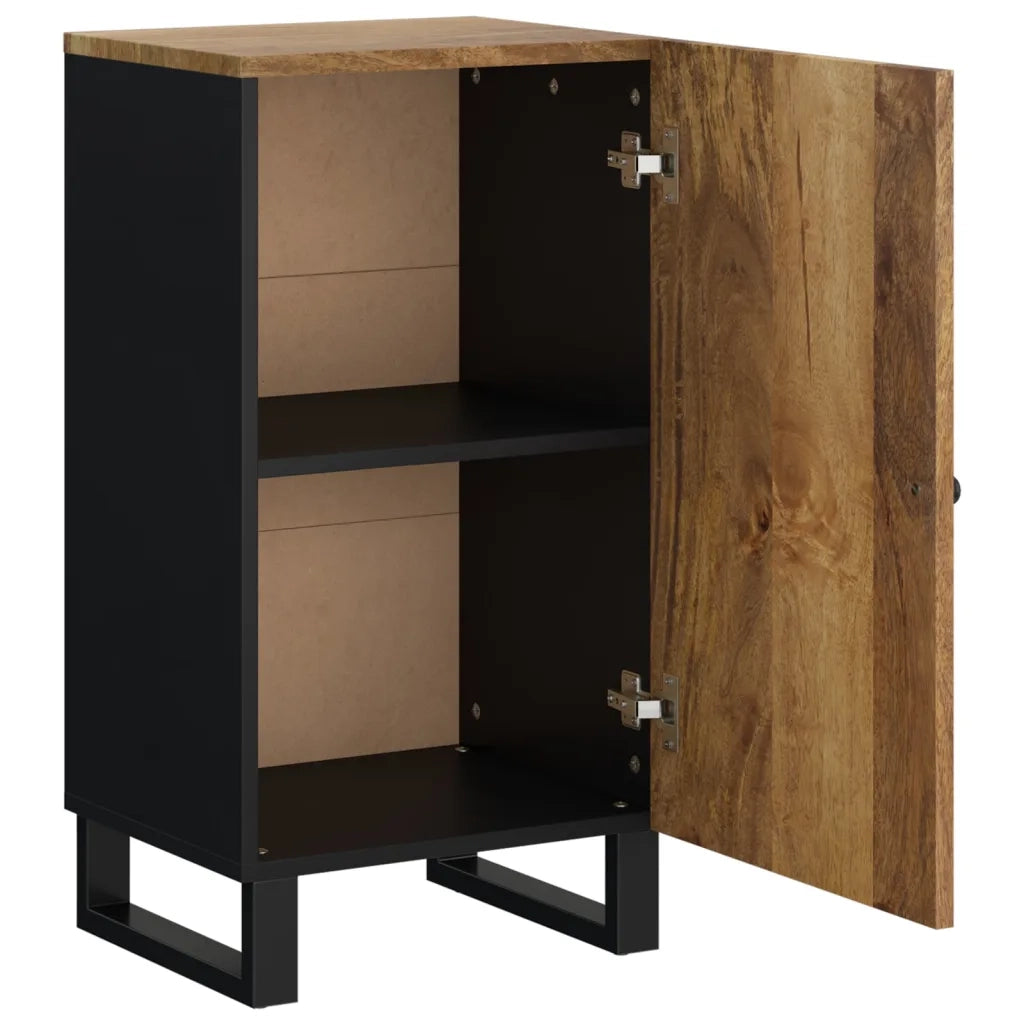 Credenza con Anta 40x31x75 cm in Legno Massello di Mango 352912