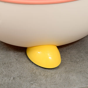 Vasino per Bambini 34,5x35x23 cm con Schienale Vaschetta Rimovibile e Braccioli Rosa