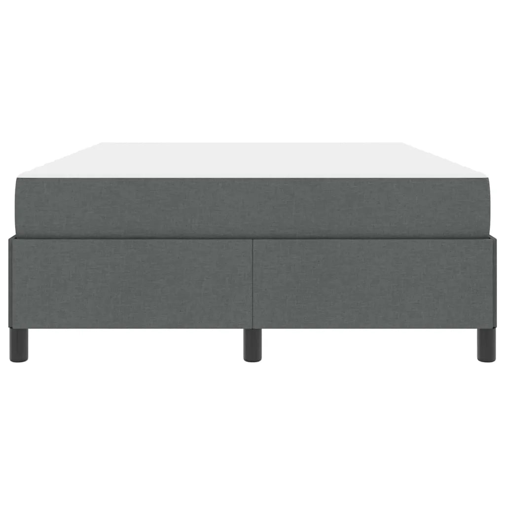 vidaXL Letto a molle Grigio scuro e Nero 140 x 190 cm