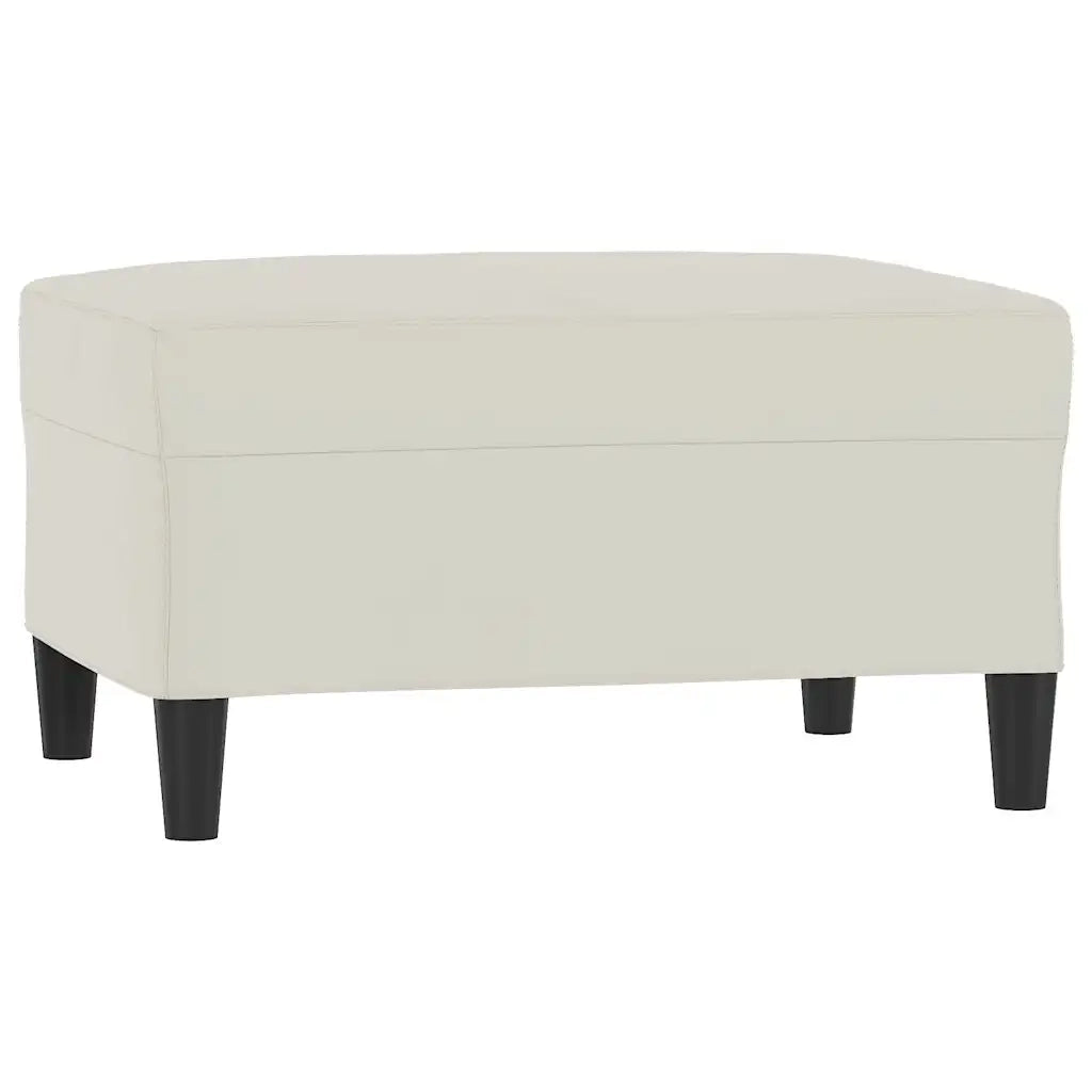 Set di Divani 4 pz con Cuscini Crema in Velluto 3201698