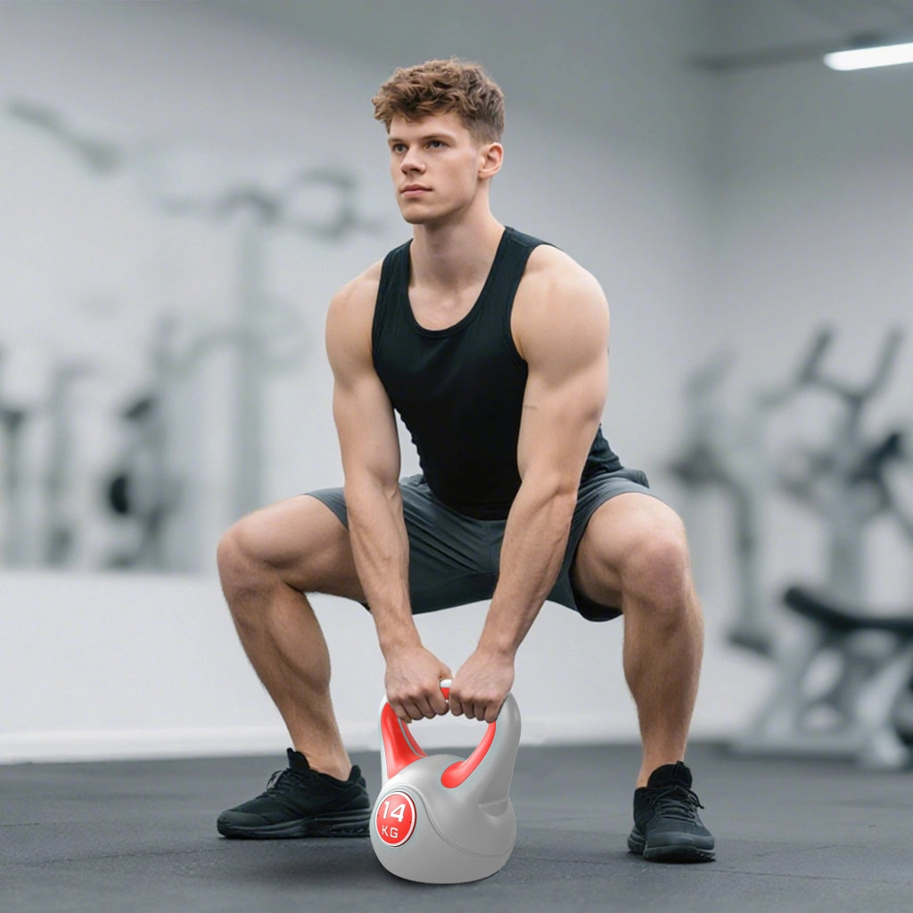 Kettlebell 14 kg ¨C zephmum ¨C rosso, 26x18x32 cm