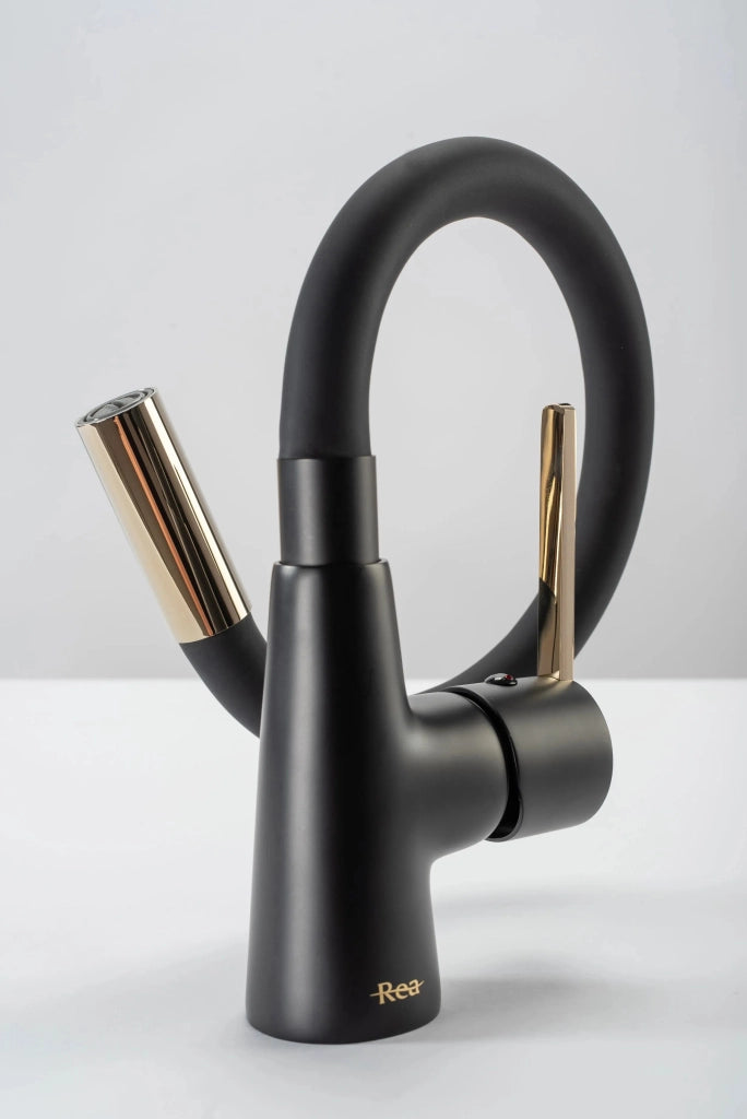 Rubinetto Da Cucina Rea Icon Black/gold