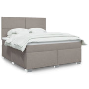 Giroletto a Molle con Materasso Tortora 180x200 cm in Tessuto 3292864