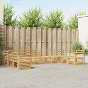 Set di divani da esterno 10 pcs Bianco 363 x 187,5 x 73 cm 3392569
