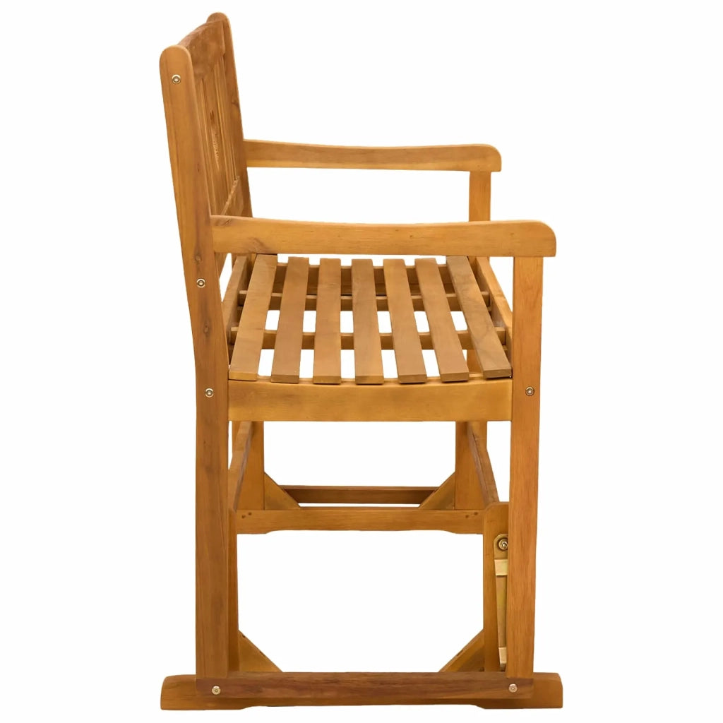 Panca Glider da Giardino Naturale 110 x 59 x 97 cm