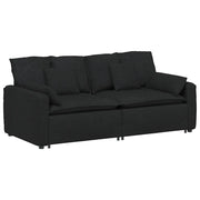 Divano Modulare con Cuscini Nero CFW8417553