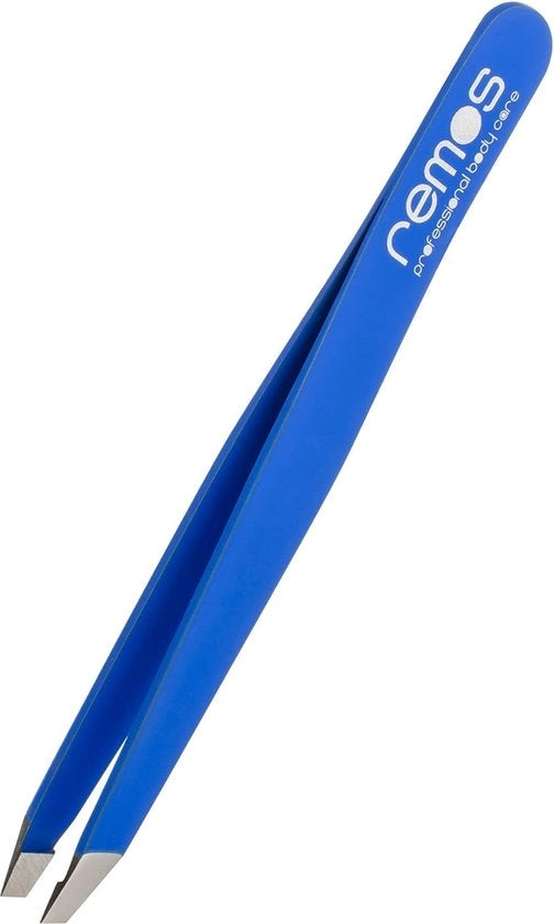 Pincetta professionale con punte extra sottili per l'epilazione delle sopracciglia - blu scuro