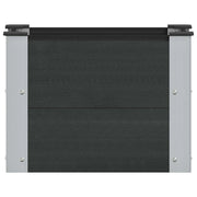 Fioriere | Cassetta per fiori | Letto rialzato da giardino Nero 50 x 30 x 36 cm