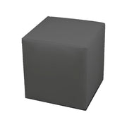 Pouf Accumoli, Poltrona multiuso, Poltroncina sacco, Pouf poggiapiedi, Made in Italy, 40x40 h42 cm, Grigio scuro