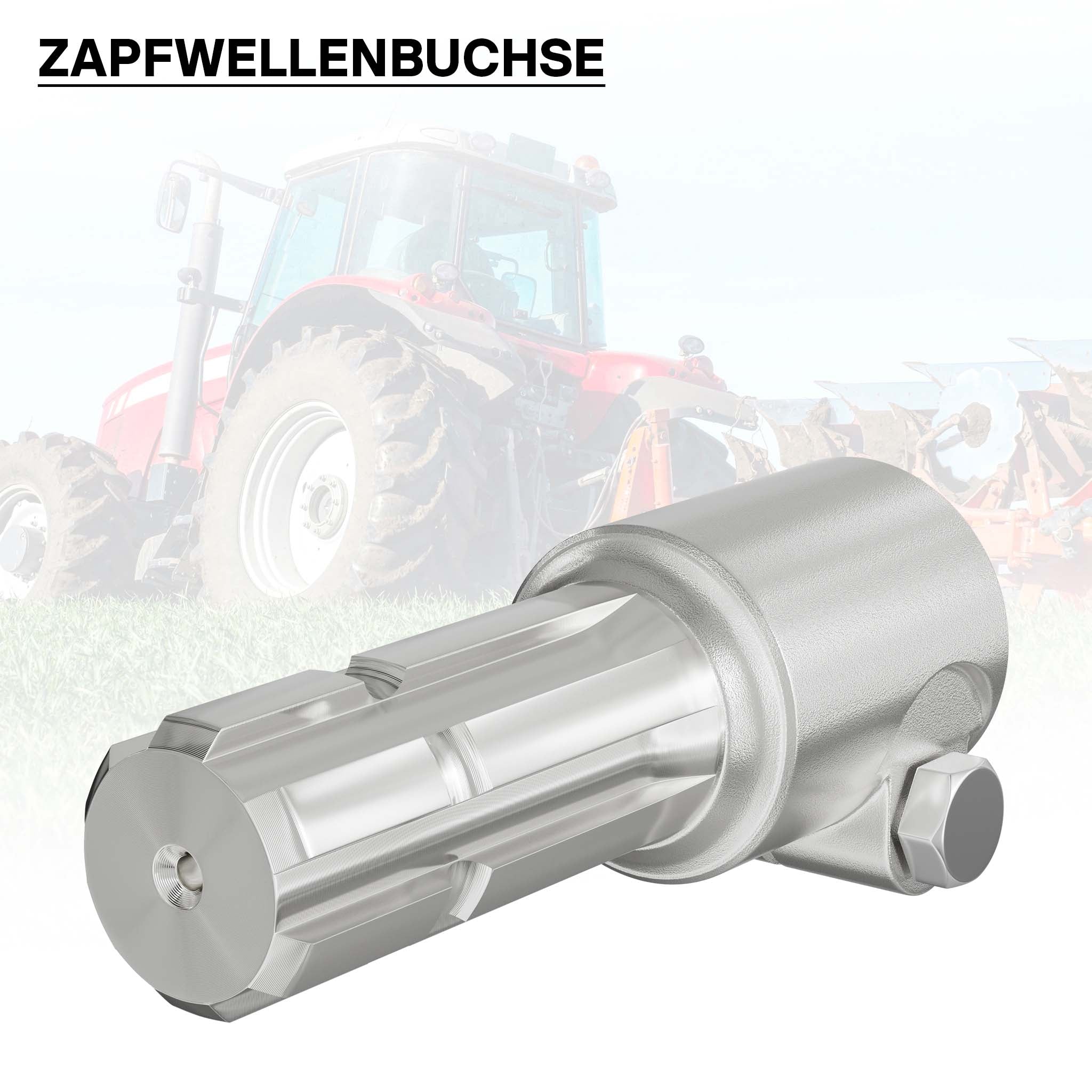 Boccola albero cardanico 175mm Attacco albero scanalato 8-32x38x6 per albero uscita 1 3/4" 6 denti