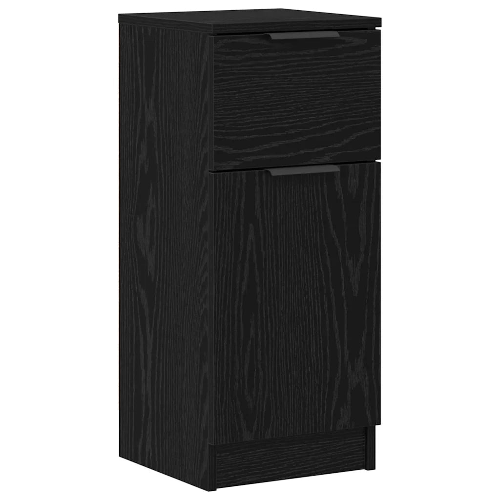 Credenza con cassetto 3 pcs Rovere Nero Legno multistrato 3332538
