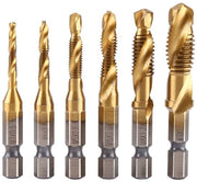 Set di Tasti a Vite per Macchina - Set di 6 Tasti a Vite per M3 M4 M5 M6 M8 M10 - Strumento di Tappatura Professionale