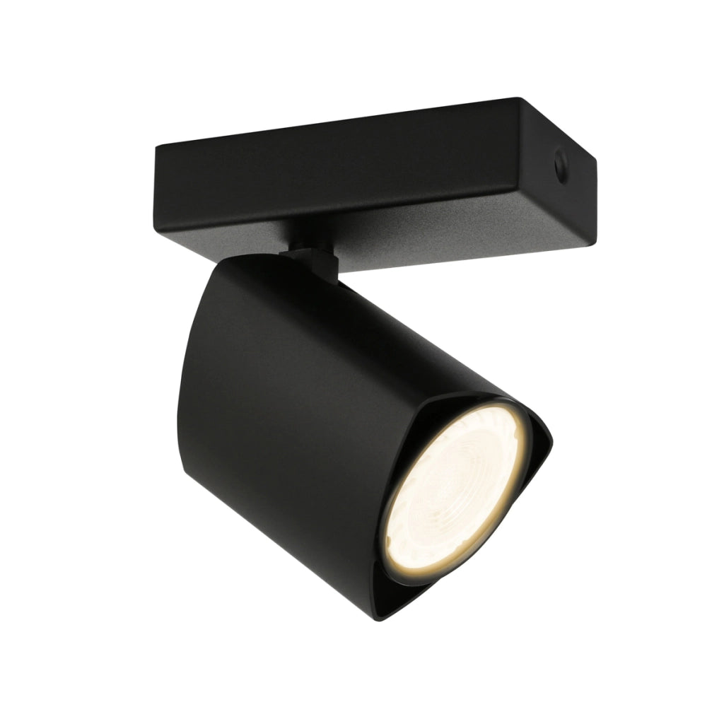 Faretto soffitto moderno nero orientabile GU10 35W Italux