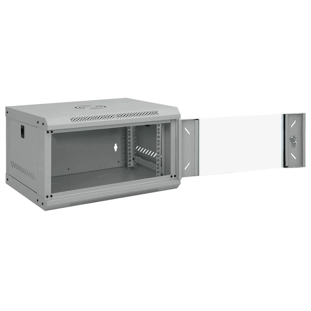 Armadio di rete industriale a parete 53 x 45 x 30 cm sicuro design elegante acciaio grigio 02_0059078