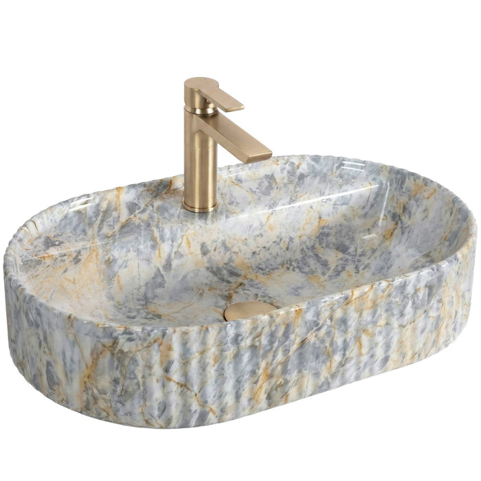 Lavabo Da Appoggio Rea Marcela 60 Ruststone