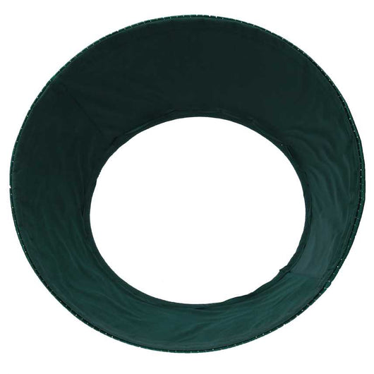 Copri base albero tessuto verde e argento tondo cm Ø56xh25