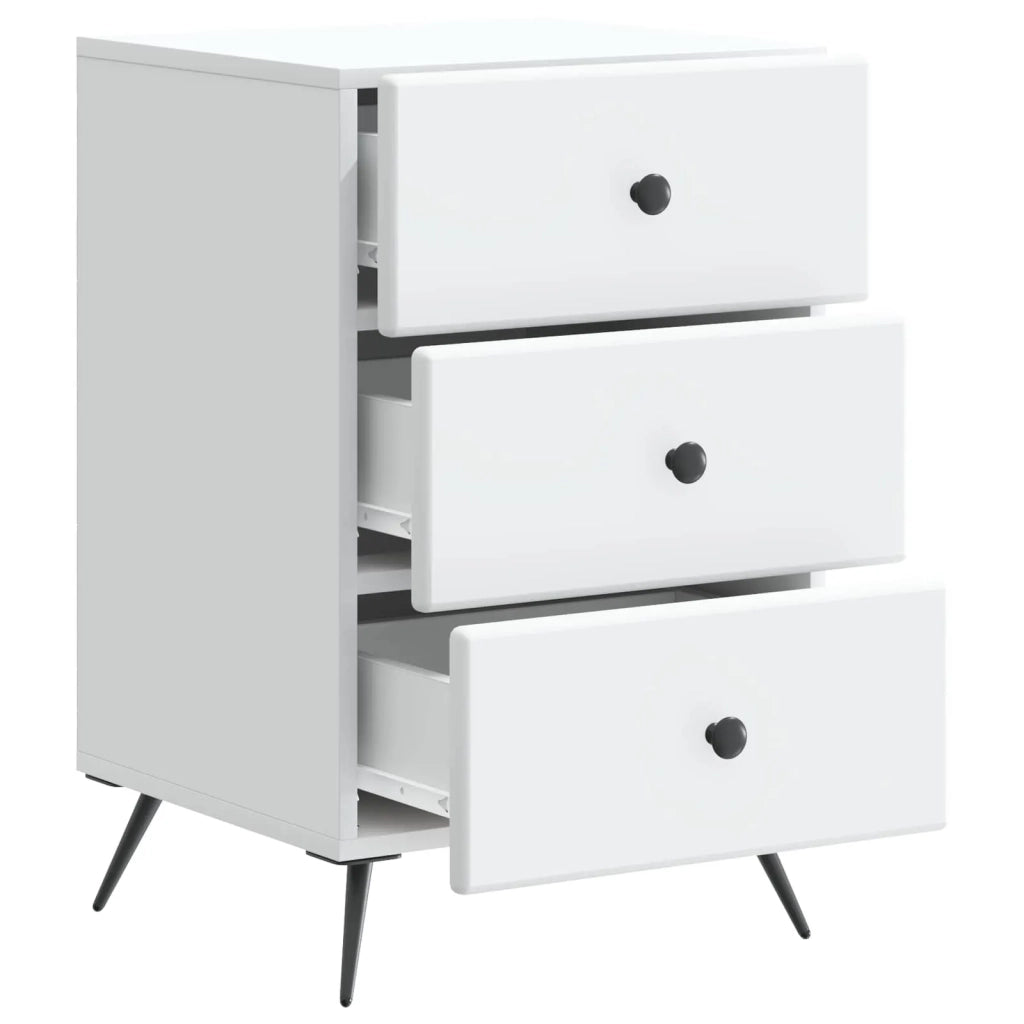 Armadio da Notte Bianco 43 x 41 x 66,5 cm Legno ingegnerizzato 895475