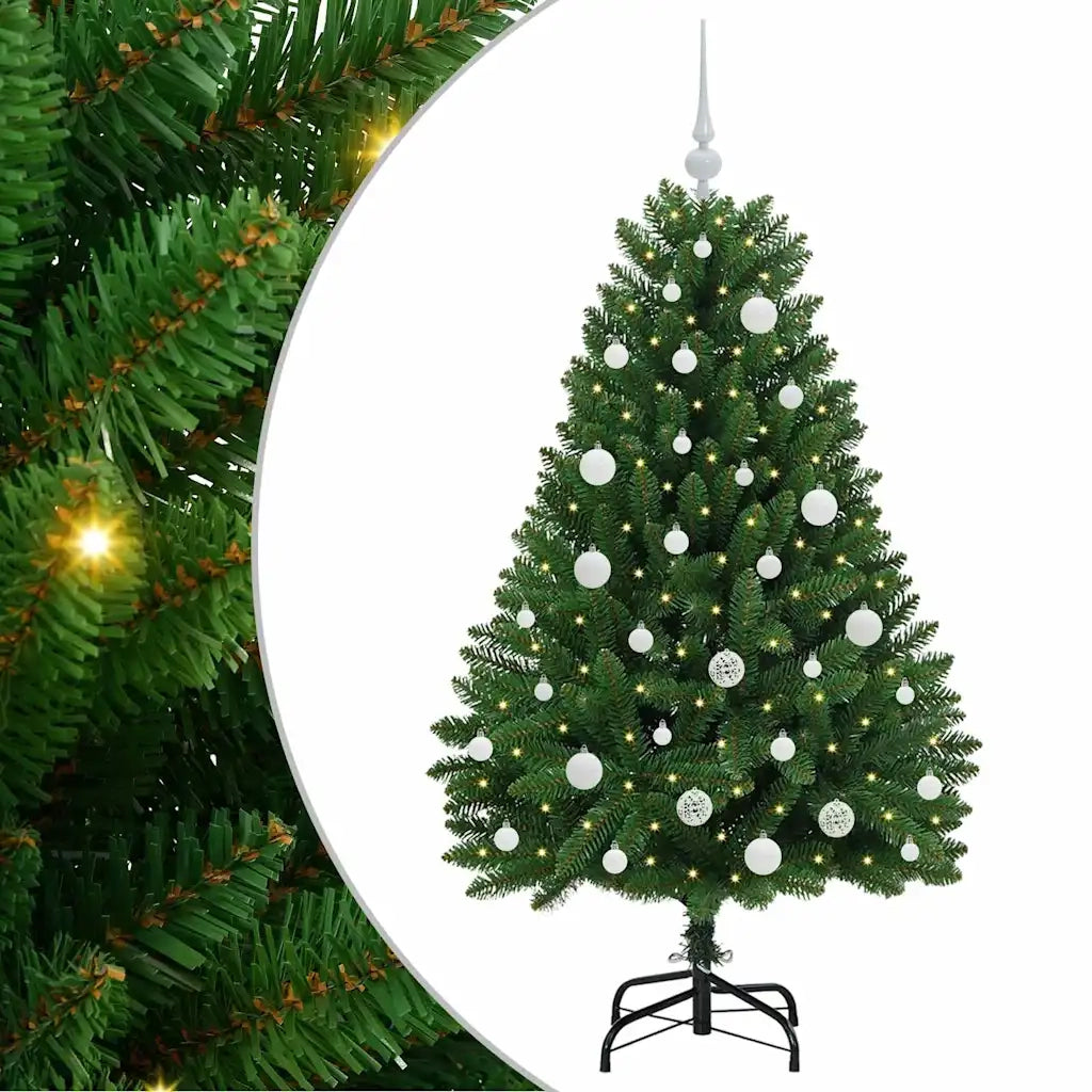 Albero di Natale | Decorazioni natalizie artificiale Verde 150 cm PVC e Metallo