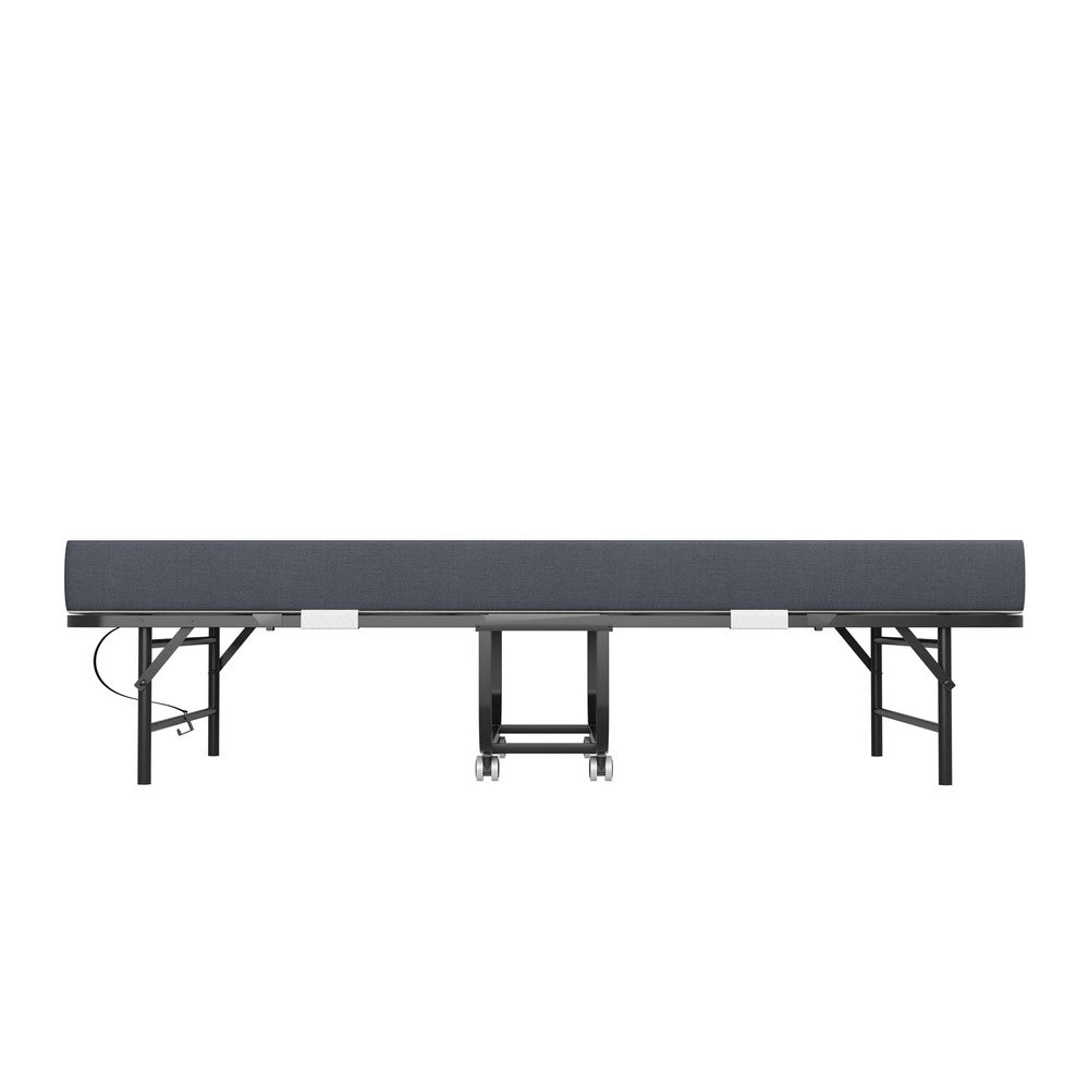 Letto Ospiti Pieghevole con Materasso ¨C MINIMAL ¨C Metallo, Memory Foam, 96x190