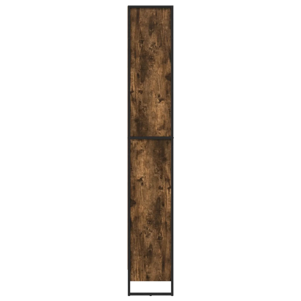 Armadio per Libri 2 pcs Quercia Fumosa 80 x 30 x 155 cm