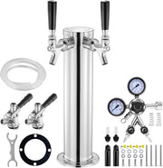 Set di Dispensazione Birra con Due Grifi - Aggiorna la tua Bar, questo set è il sogno di ogni amante del birra, la dispensazione di acciaio inossidabile 304 con due grifi è dotata di