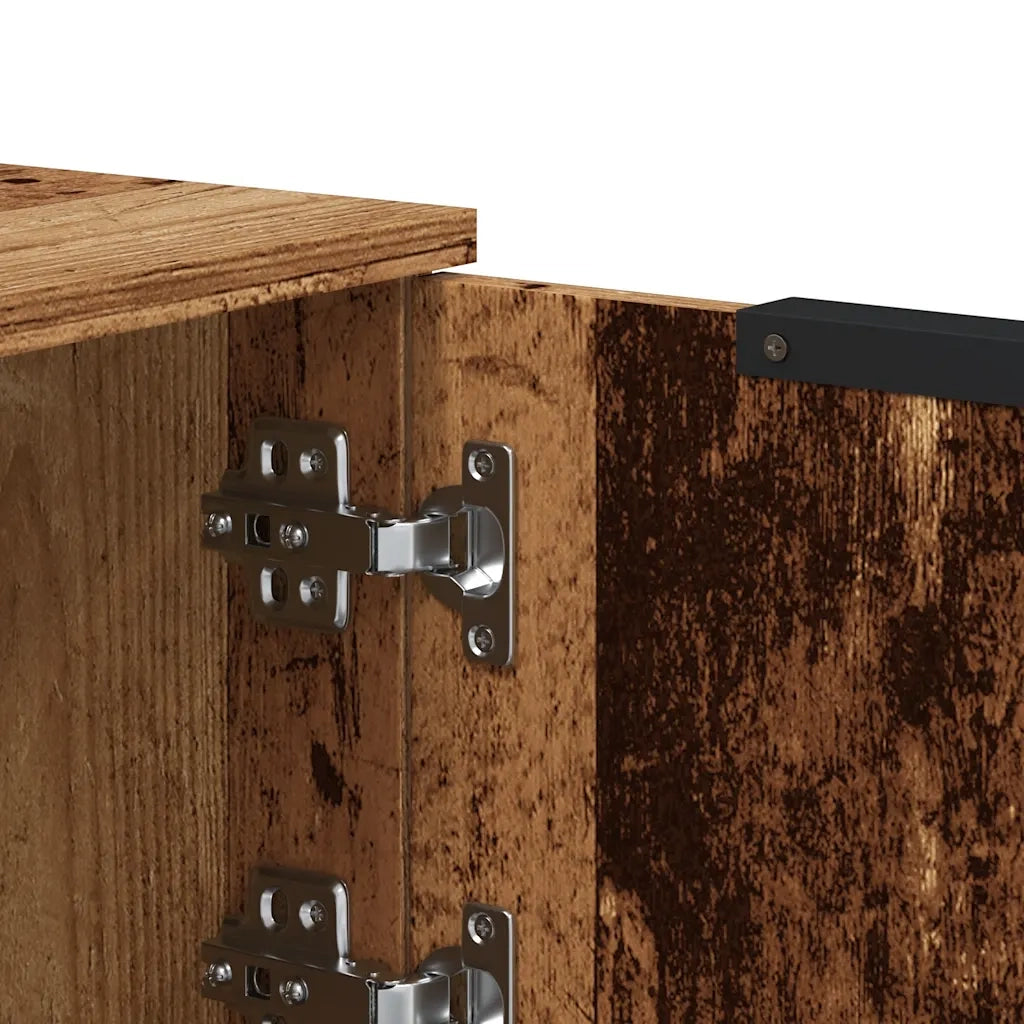 Mobile Porta TV Legno Vecchio 102x35x36,5 cm Legno Multistrato 856947