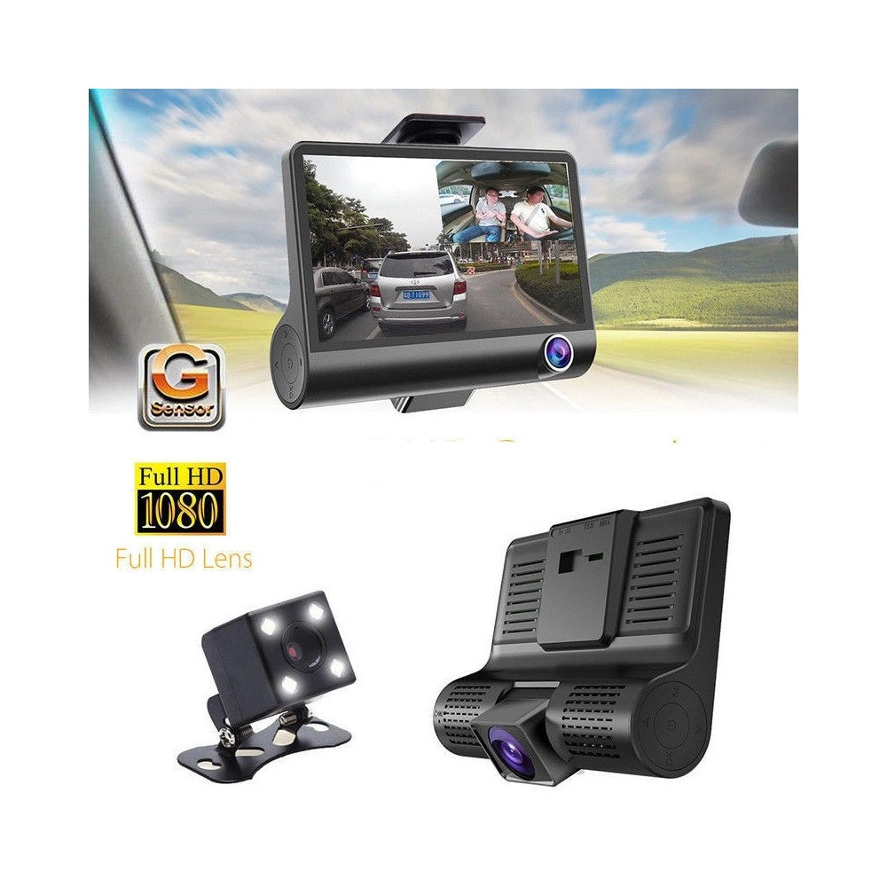 Trade Shop - Mini Dvr Auto Full Hd 1080p Camera Monitor Lcd 4" Anteriore Posteriore Interna -