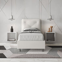 Letto Singolo 80x190 cm Senza Rete Appia Bianco