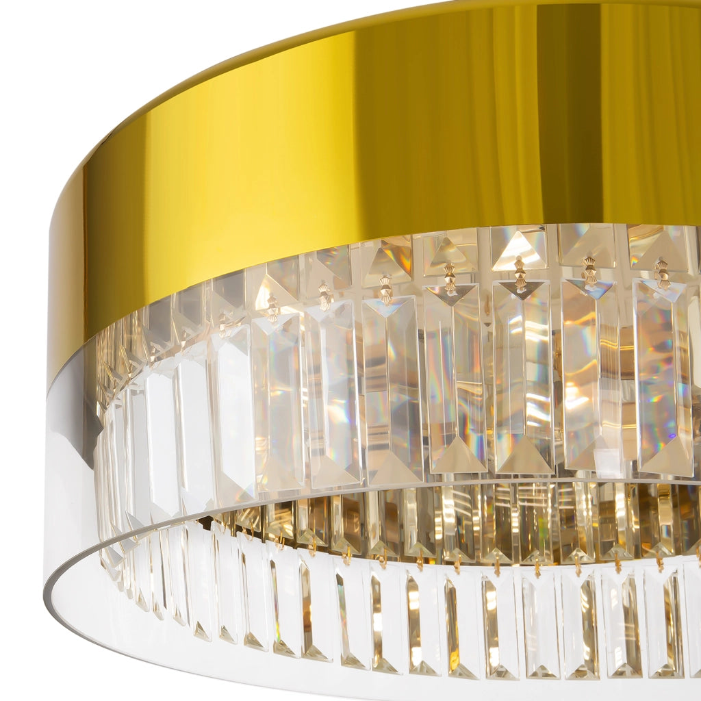 Maytoni Lampadario contemporaneo Wonderland 6 luci E14 oro acciaio vetro