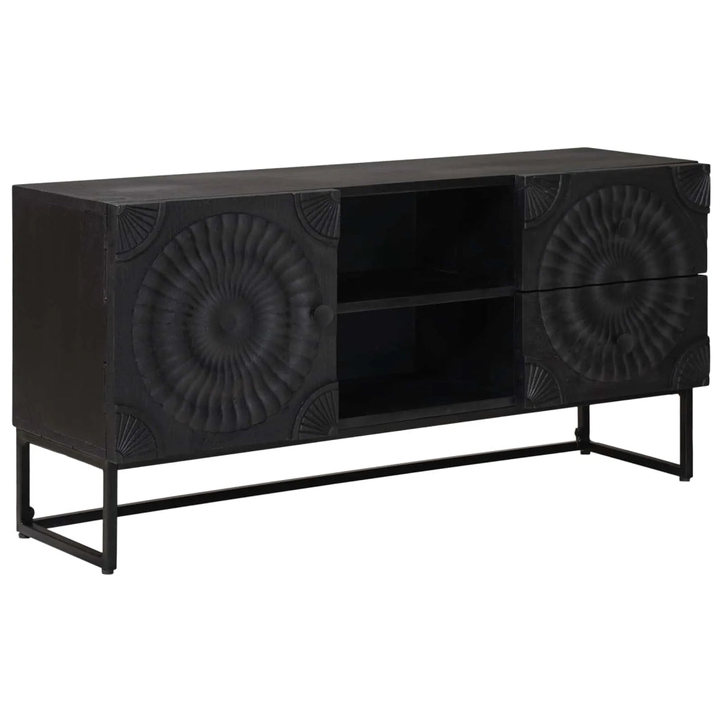 Mobile TV con cassetto con lo scaffale Nero 105 x 30 x 54 cm 42020085