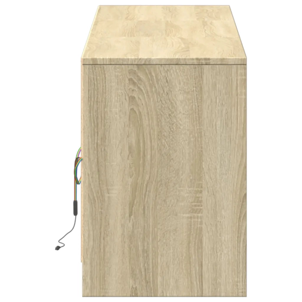 Mobile Porta TV con LED Rovere Sonoma 180x34x50cm in Truciolato 3307928