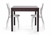 Tavolo moderno apertura a libro moro wenge 90x90x76h (567) - Mobili 2G