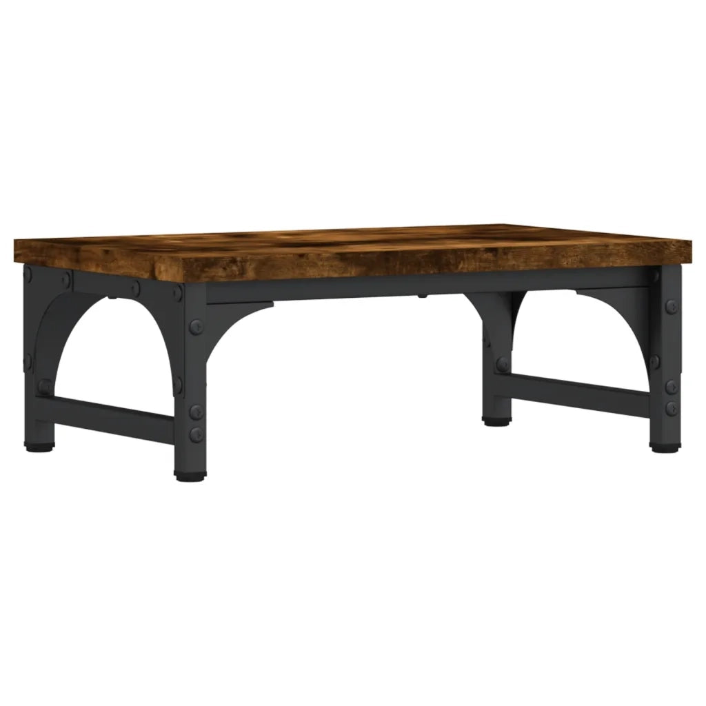 Supporto per Monitor Rovere Fumo 37x23x14cm Legno Multistrato 833997