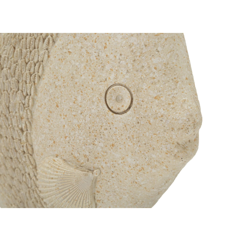 Scultura Pesce, Beige, Poliresina, 25,3x8,6x24,5 cm