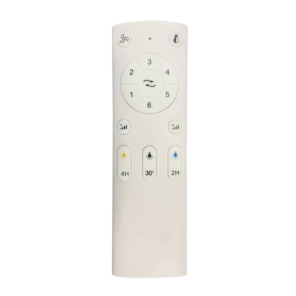 LÚZETE - VENTILATORE DA SOFFITTO LED 24W REGOLABILE COLORE LEGNO 4 PALE PLEGHEVOLI GERALDTON