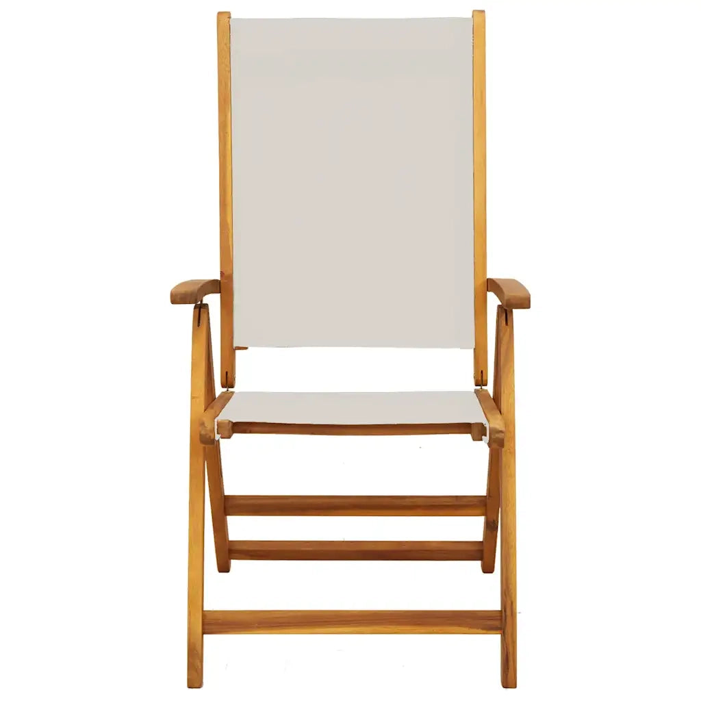 Sedie da Giardino Pieghevoli 8 pz Massello d'Acacia e Textilene 3279240