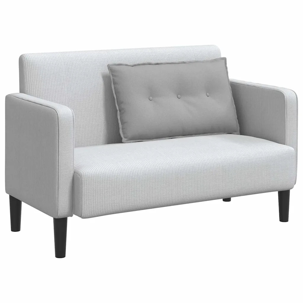Cuscino per Schiena Grigio Nuvola 80 x 19 x 50 cm Tessuto