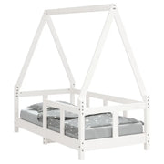 Giroletto per Bambini | Letto Infantile | Lettino Bianco 70x140cm in Legno Massello di Pino