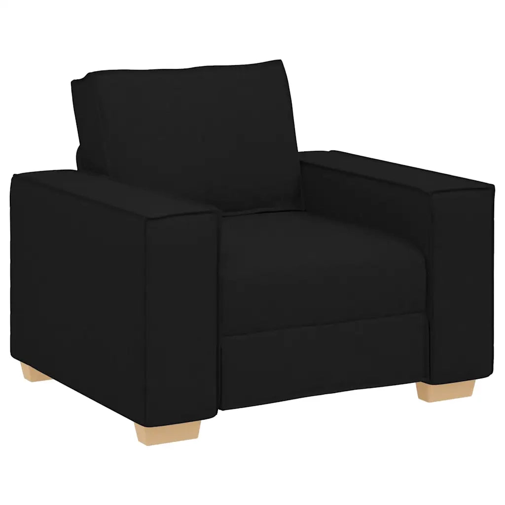 vidaXL Poltrona Divano Nero 60 cm Tessuto