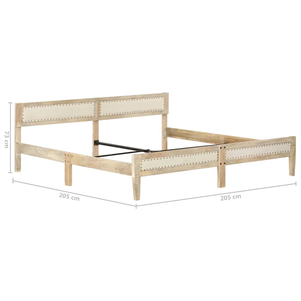 Giroletto-Struttura Letto in Legno Massello di Mango 200 cm 456589