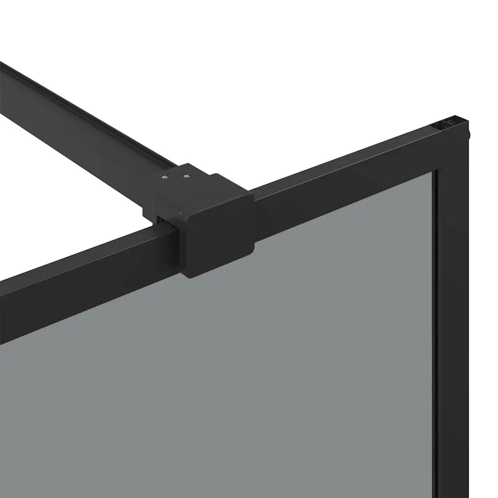 Parete Doccia Walk-in Nero 100 x 195 cm vetro temperato