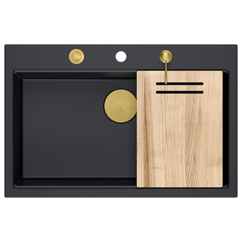 Lavello In Granito Marc 110 Workstation Black Oro