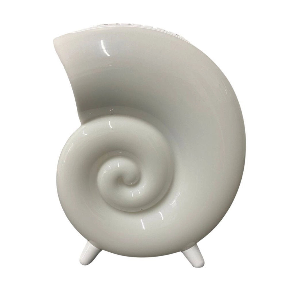 Trade Shop - Cassa Speaker Bluetooth Bt Lampada Led Rgb Conchiglia Con Orologio Display Sveglia -