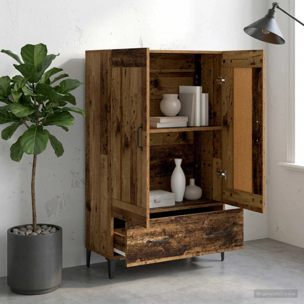 Credenza Legno antico 70 x 31 x 115 cm Legno ingegnerizzato 8009857