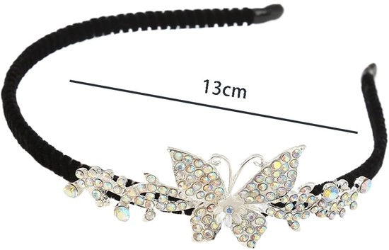Cintura Capellina Strass - Accessori Capelli - Cintura Capellina - Vintage - Cintura Capellina Argentata - 15 cm Larghezza - Comfortevole e Duraturo